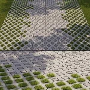 Interlock Paving - Grass Paver