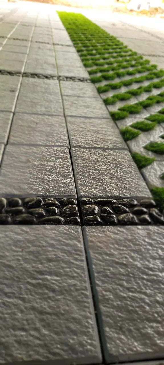 Interlock Paving - Pebble stone, Grass Paver 11X8